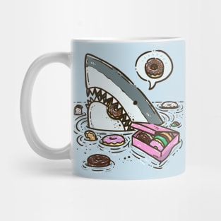 Box of Donuts Shark Mug